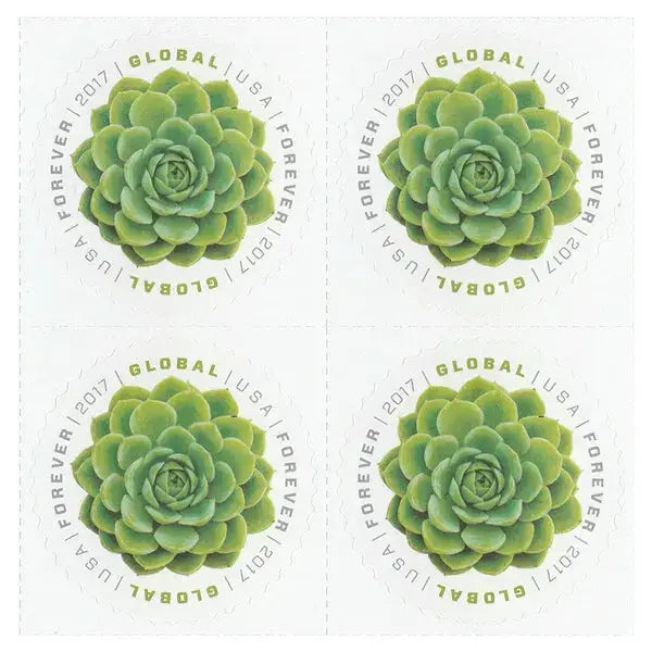 #.2017 US Global Green Succulent International Stamps