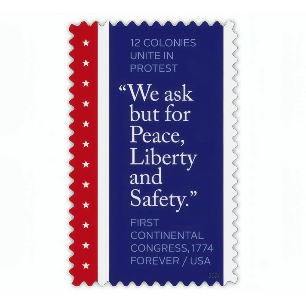 #.2024 US First Continental Congress 1774 Forever Stamps