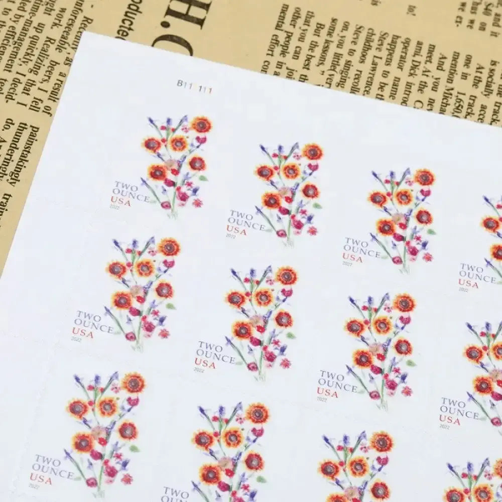 #.2022 US Two Ounce Sunflower Bouquet Stamps