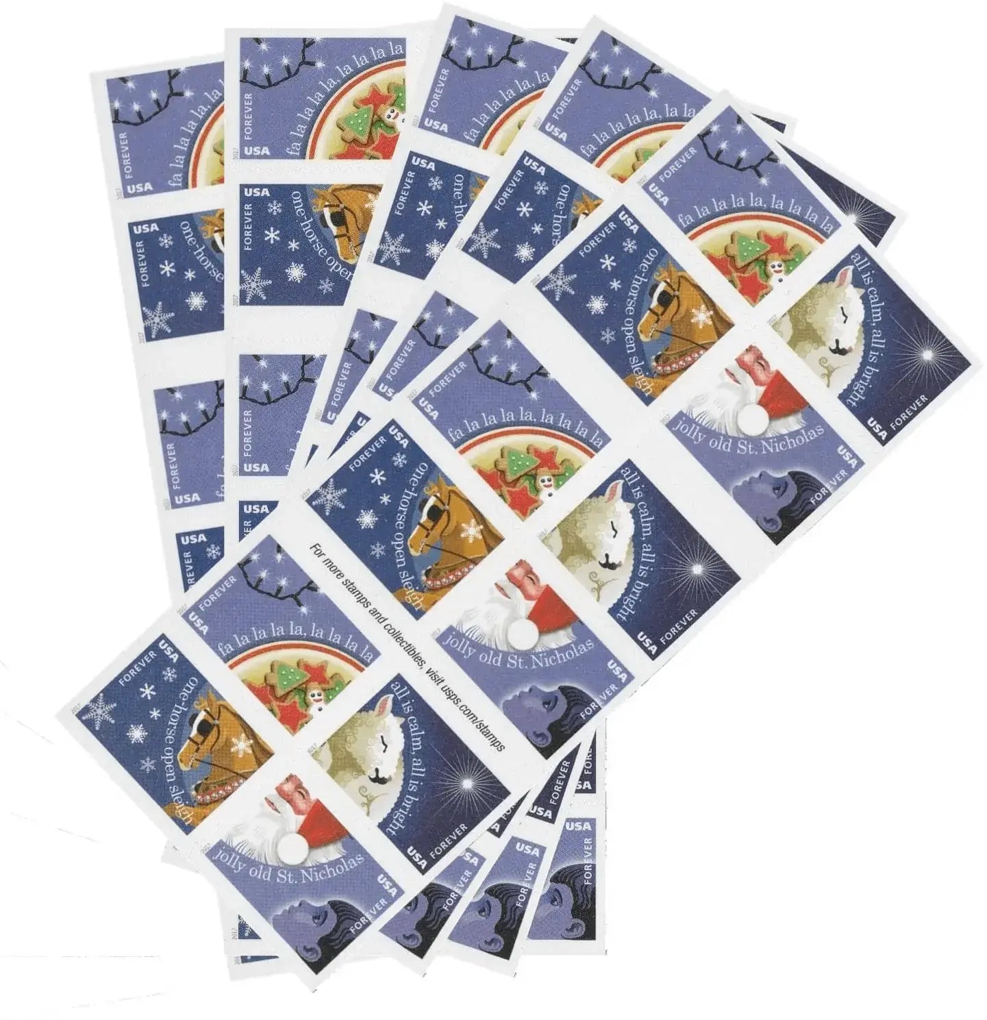 #.2017 US Christmas Carols Stamps