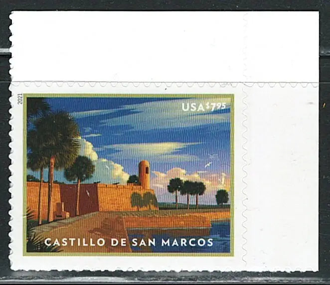 #.2021 US Castillo De San Marcos Stamps