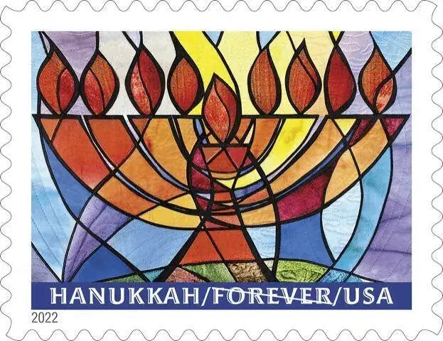 #.2022 US Hanukkah Postage Stamps