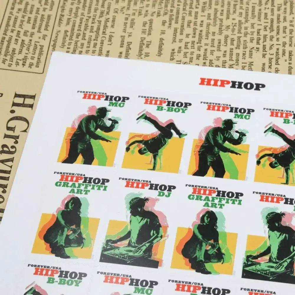 #.2020 US Hip Hop First-Class Forever Stamps