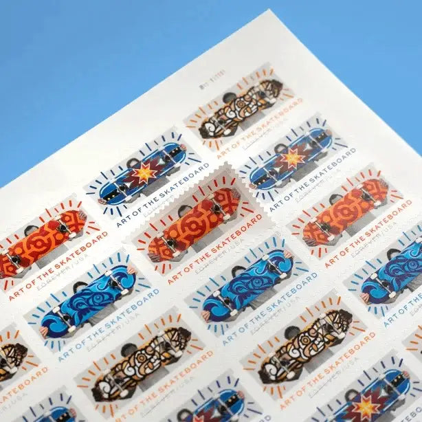#.2023 Art of the Skateboard Postage Stamps