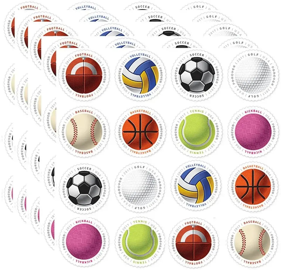 #.2017 US Have a Ball! Baseball Basketball Vollyball Stamps