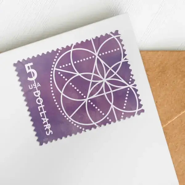 #.2022 $5 Floral Geometry Stamps