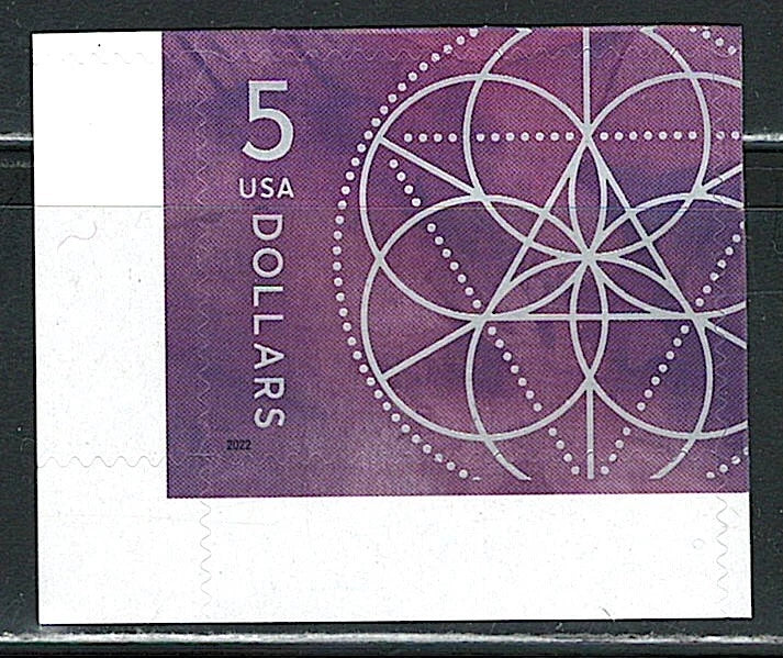 #.2022 $5 Floral Geometry Stamps