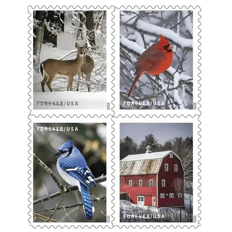 #.2020 US Winter Scenes First Class Forever Postage Stamps