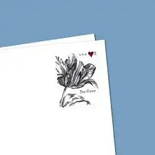 #.2015 Vintage Tulip Pane Postage Wedding Stamps
