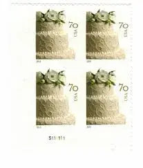 #.2014 US Wedding Cake Postage Stamps
