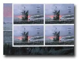 #.2020 Mayflower in Plymouth Harbor Stamp
