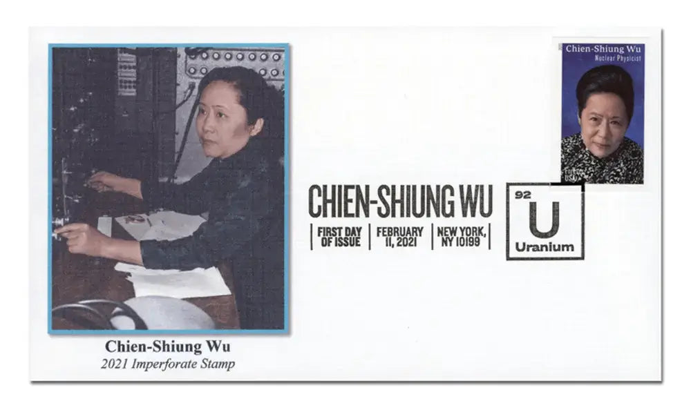 #.2021 Imperforate Chien-Shiung Wu Stamps