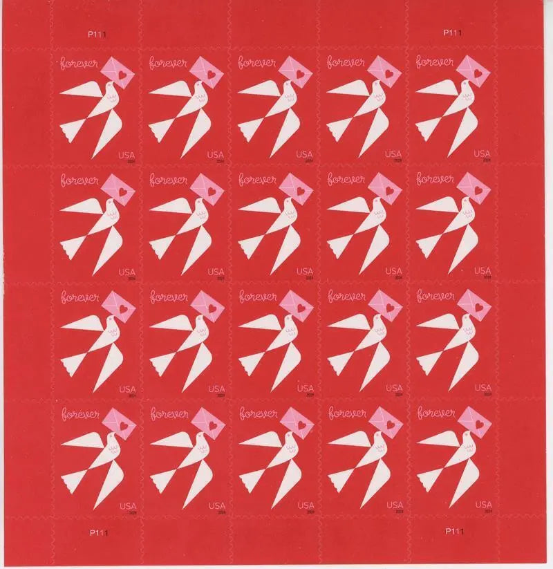 #.2024 Carrier pigeon love forever stamps