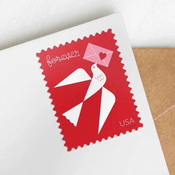 #.2024 Carrier pigeon love forever stamps