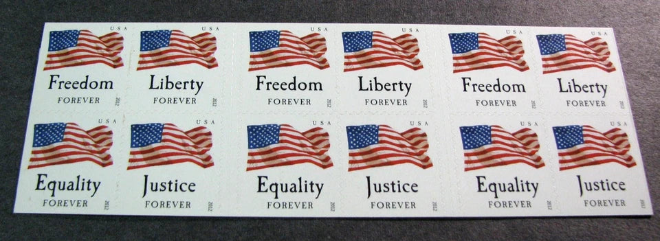 #.2012 forever stamps four flags