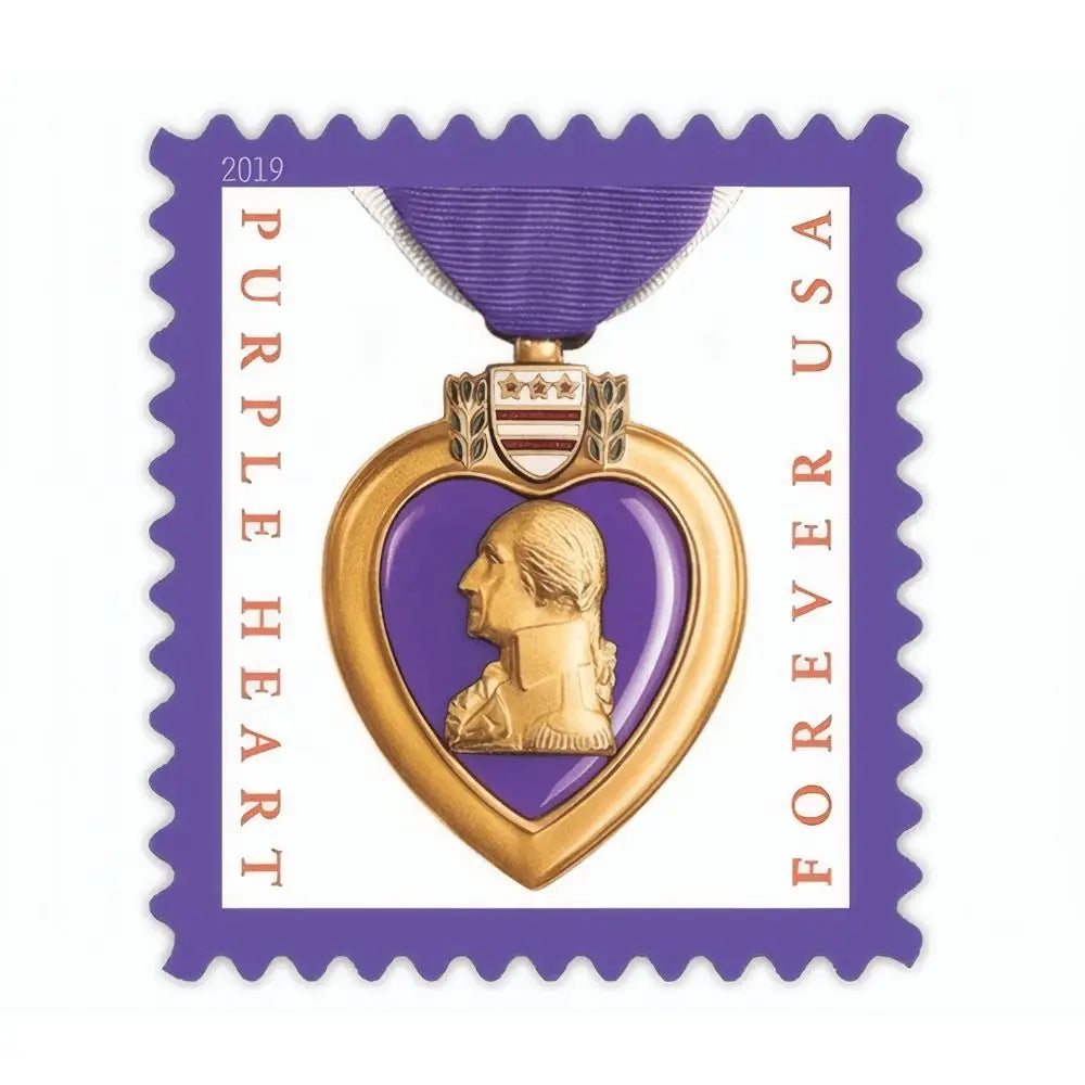 #.2019 US Purple Heart Forever Stamps