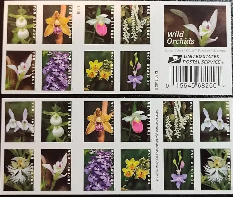 #.2020 US Wild Orchids Forever Postage Stamps