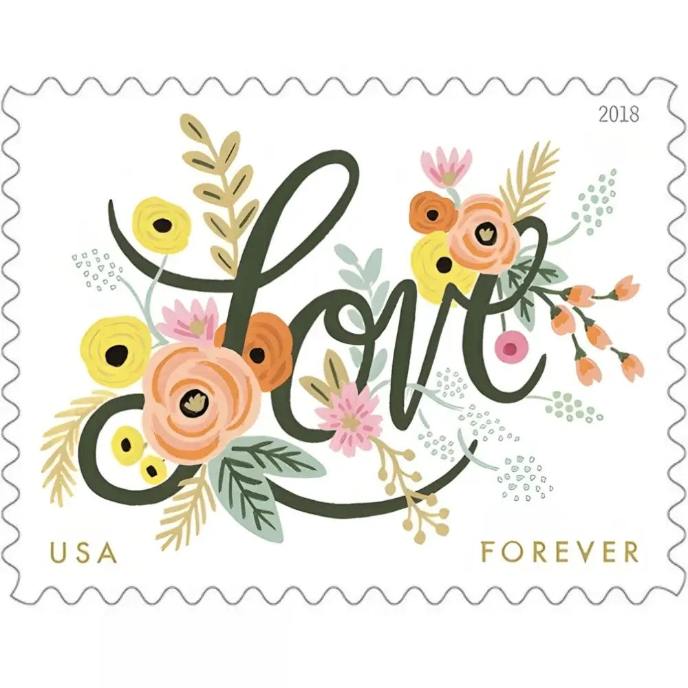 #.2018 US Love Flourishes Forever Stamps