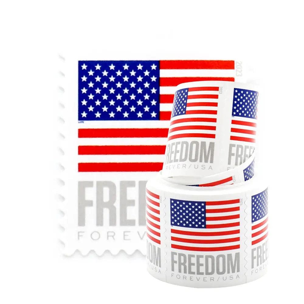 #.2023 US Flags Freedom Stamps Rolls