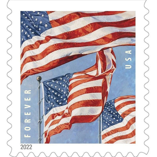 #.2022 us flag forever stamp
