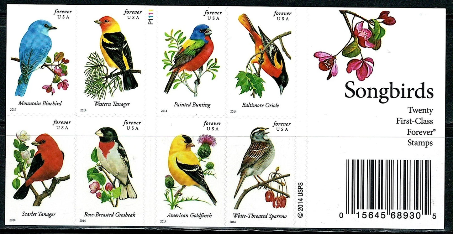 #.2014 Songbirds Forever Stamps