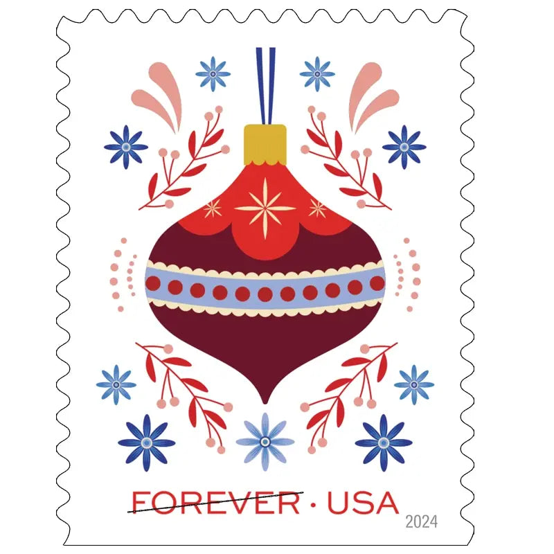 #.2024 Holiday Joy Forever Stamps