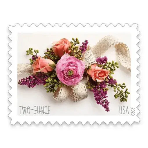 #.2020 US Garden Corsage Wedding Postage Stamps