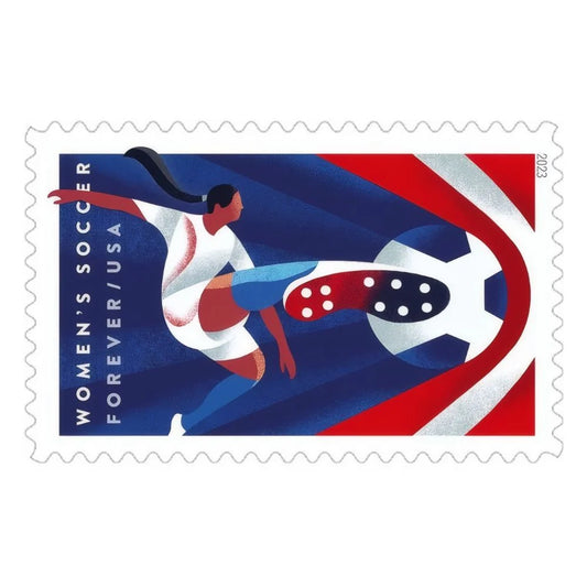 #.2023 US Womens Soccer Forever Stamps