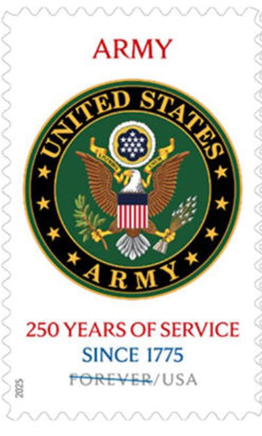 #.2025 U.S. Army 250th Anniversary Commemorative Stamps