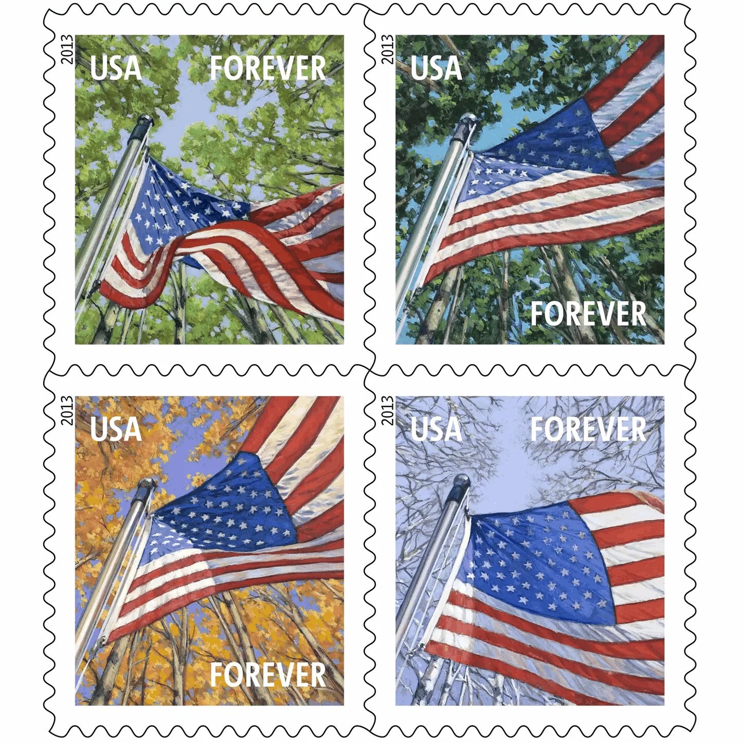 #.2013 A Flag for All Seasons Stamp