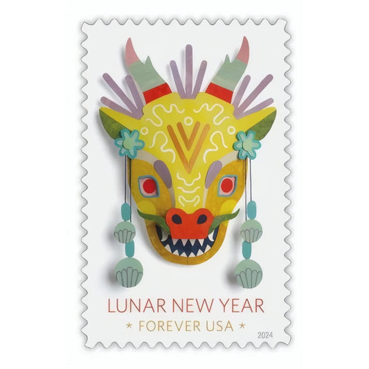 #.2024 Lunar New Year Stamps - the Year of the Dragon