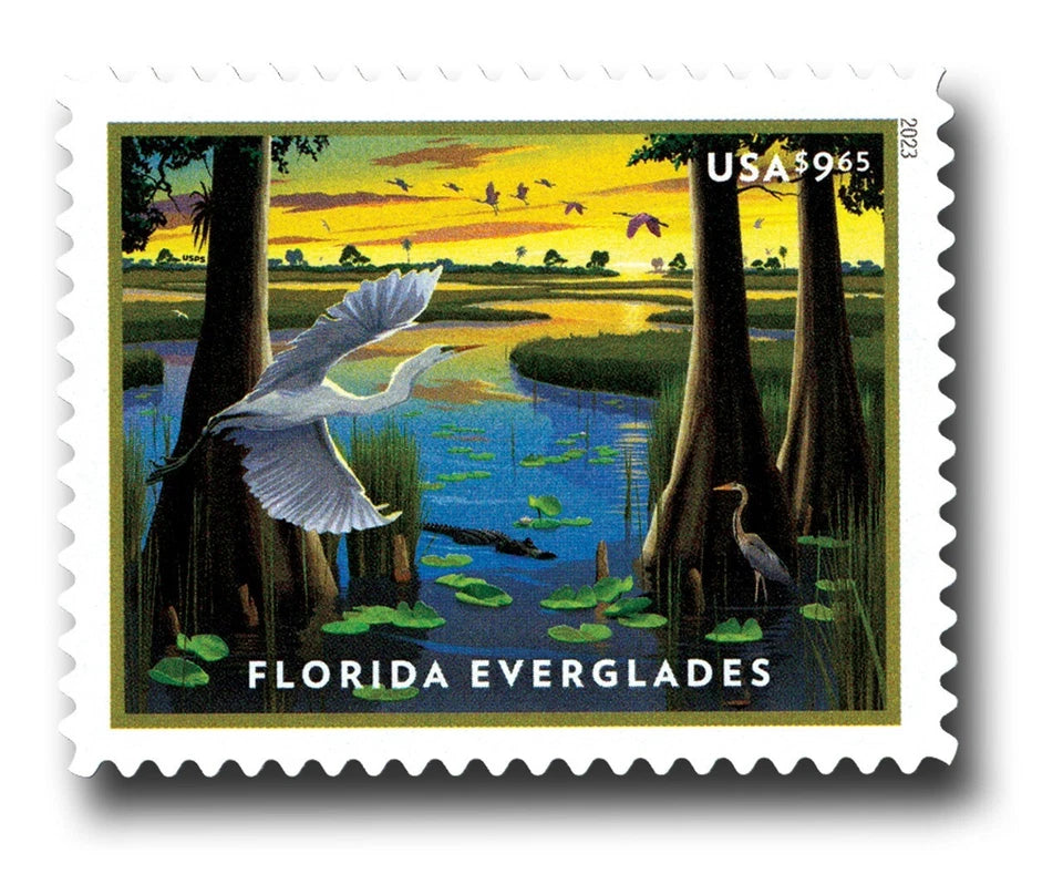 #.2023 USA Florida Everglades Priority Mail Stamps