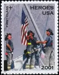 #.2001 US America Responds 9-11 Heroes Stamps