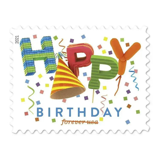 #.2021 US Happy Birthday Forever Stamps