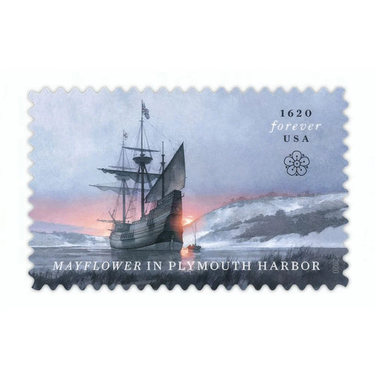 #.2020 Mayflower in Plymouth Harbor Stamp