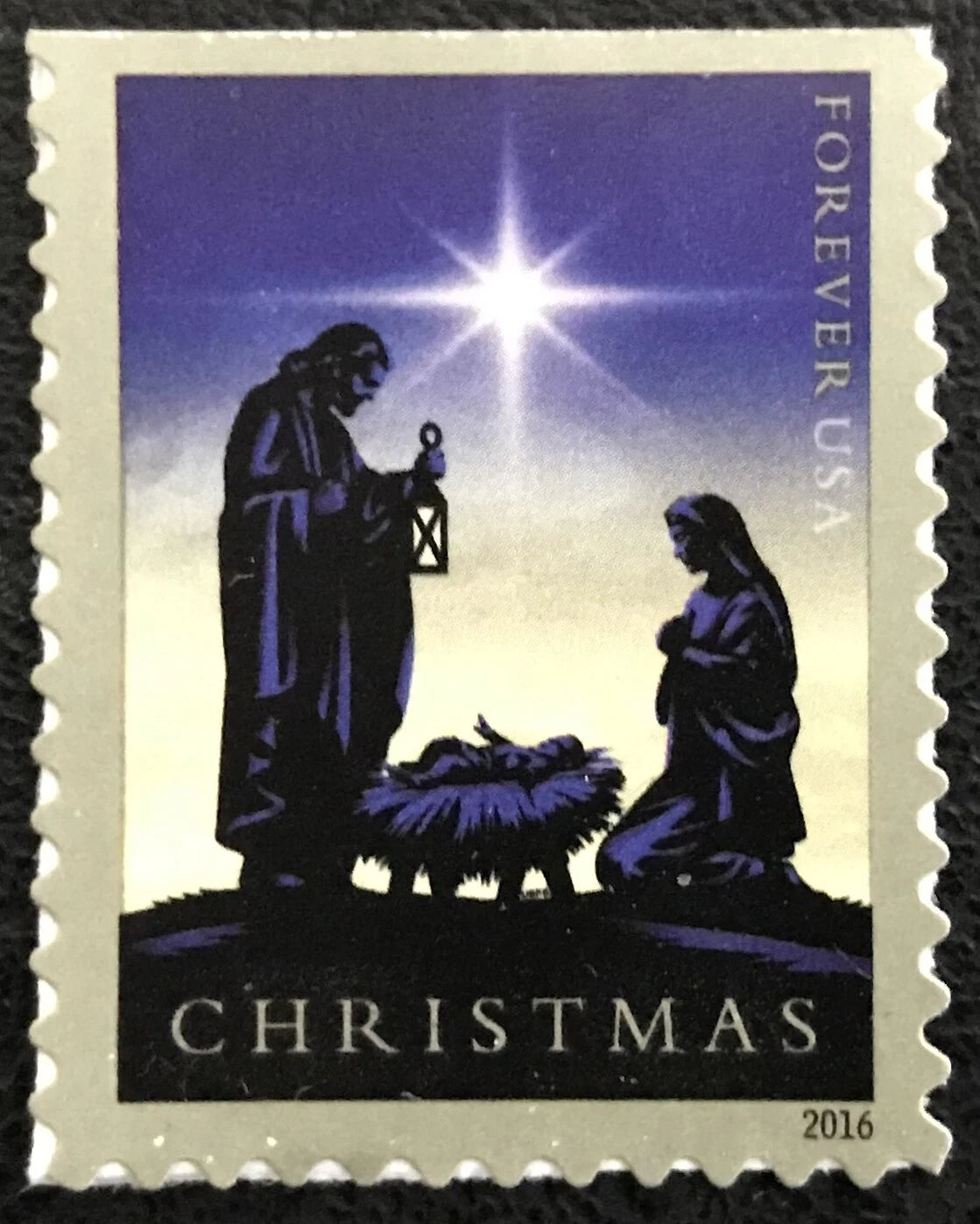 #.2016 Traditional Christmas Nativity Stamp