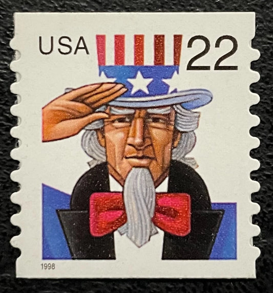 #.1998 US Uncle Sam Postage Stamps