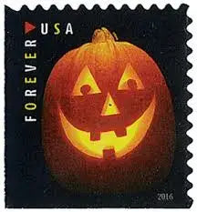 #.2016 US Jack o Lanterns Stamps