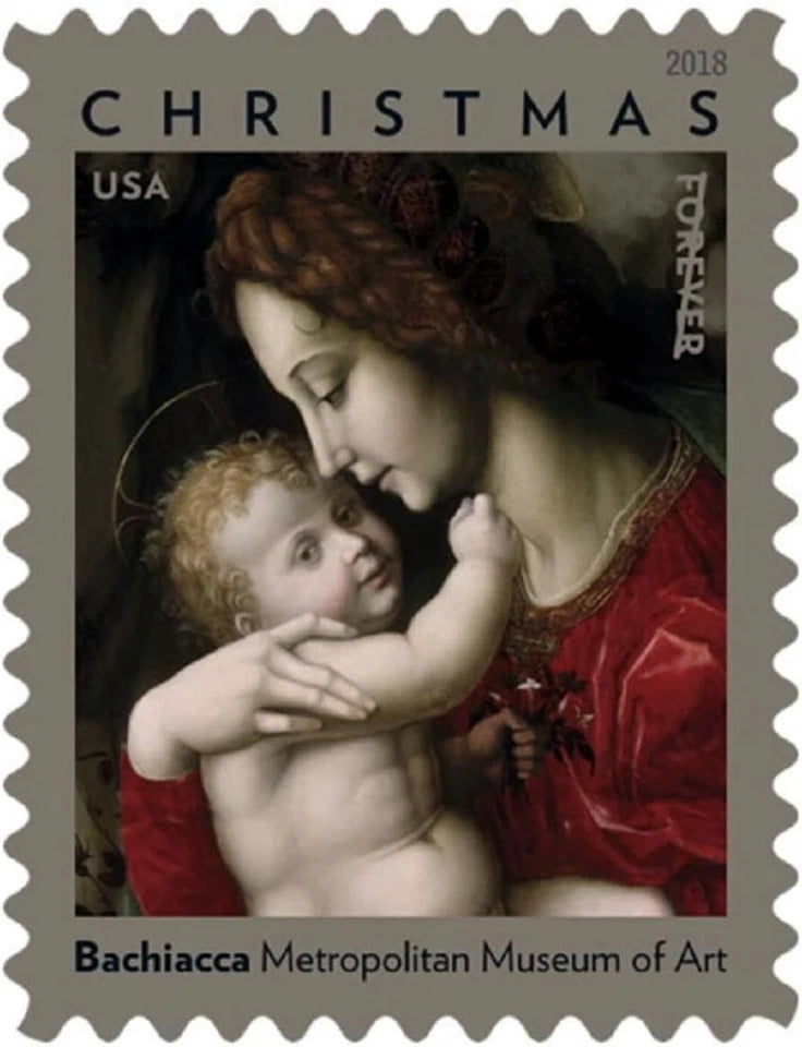 #.2018 US Madonna and Child by Bachiacca Stamps