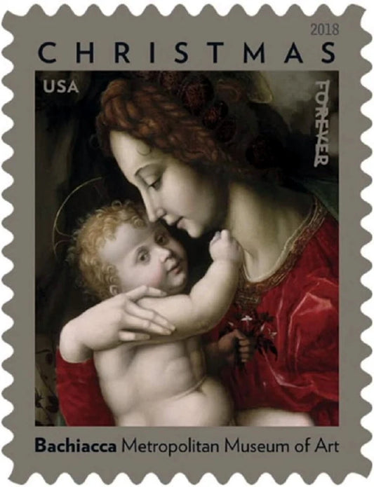 #.2018 US Madonna and Child by Bachiacca Stamps