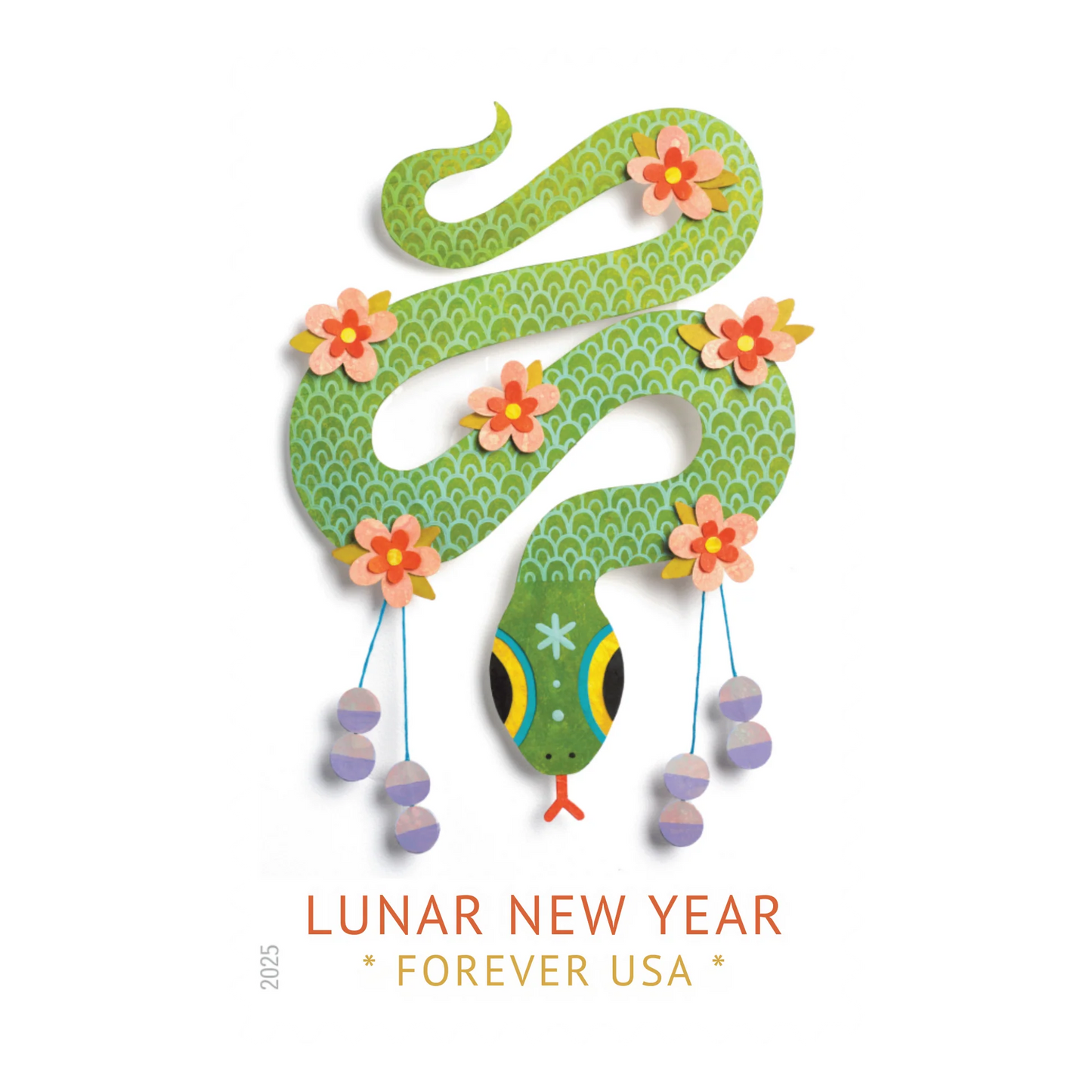 #.2025 Lunar New Year Year of the Snake Stamps