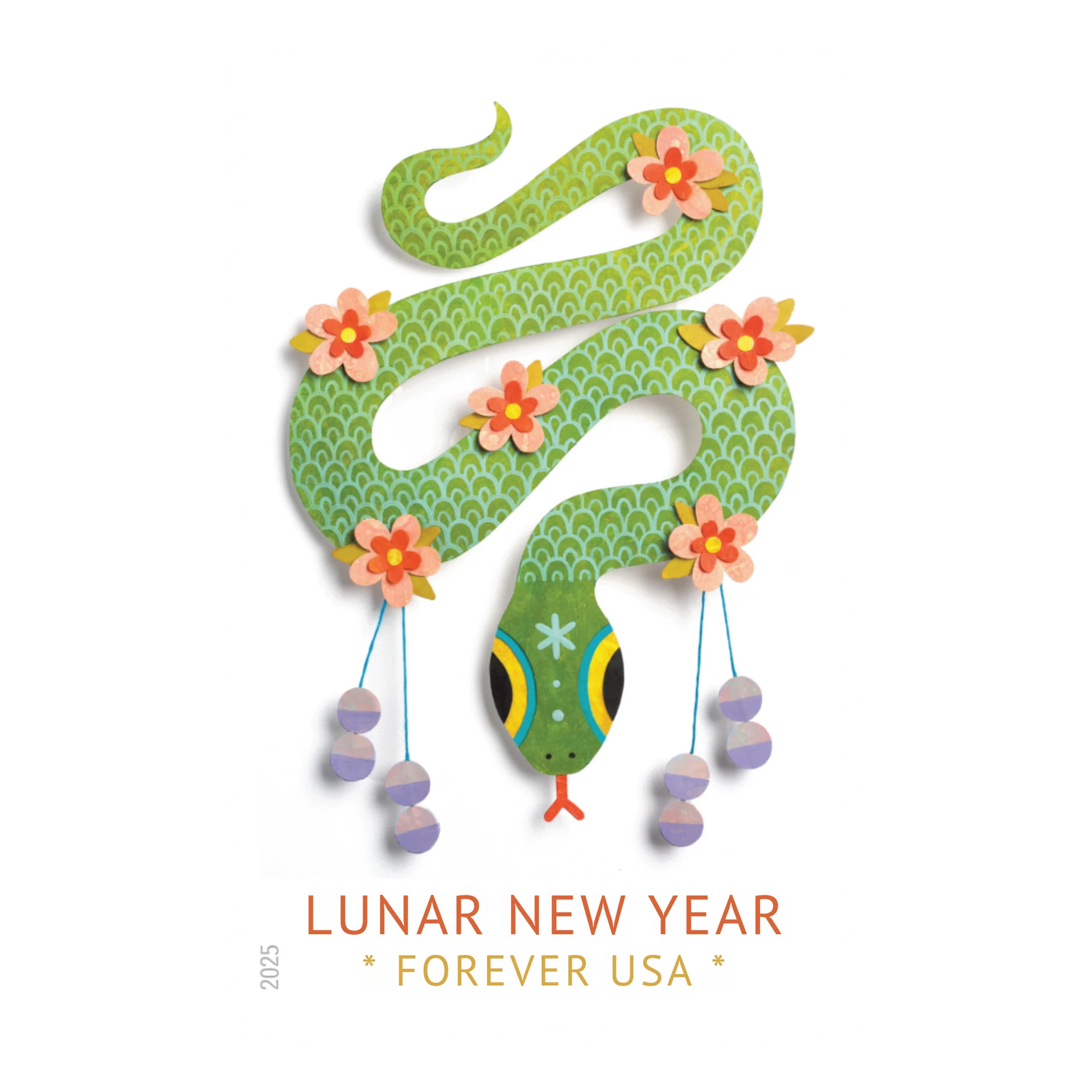 #.2025 Lunar New Year Year of the Snake Stamps