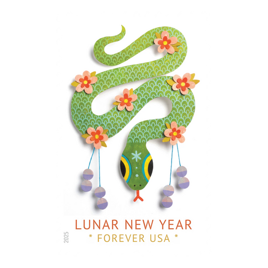 #.2025 Lunar New Year Year of the Snake Stamps