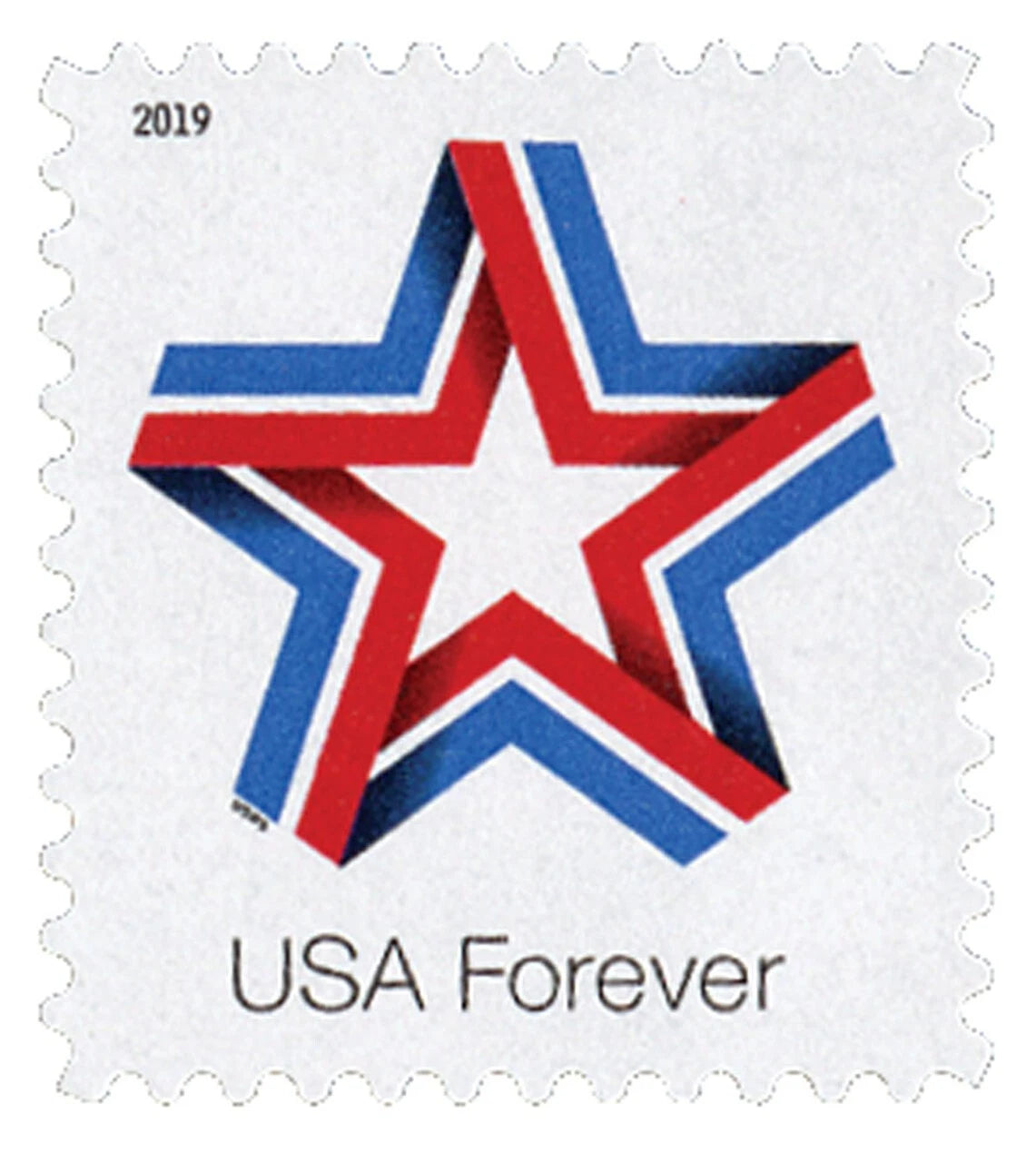 #.2019 US Star Ribbon Forever Stamps