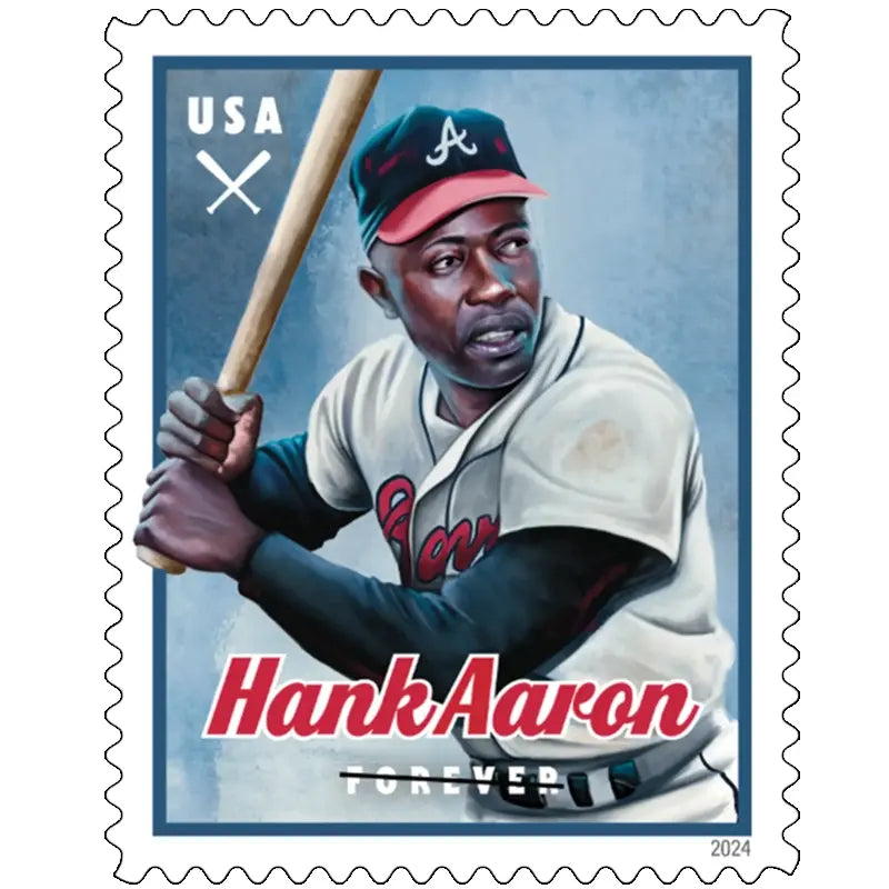 #.2024 Hank Aaron Forever Stamps