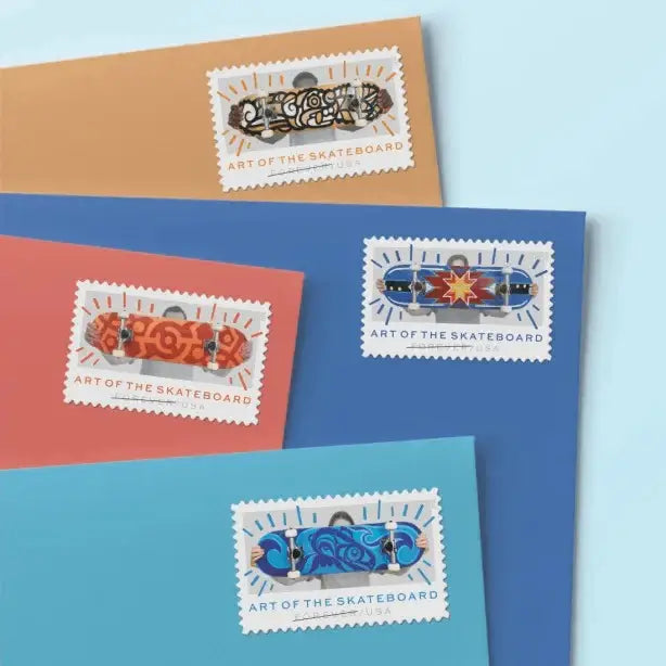 #.2023 Art of the Skateboard Postage Stamps