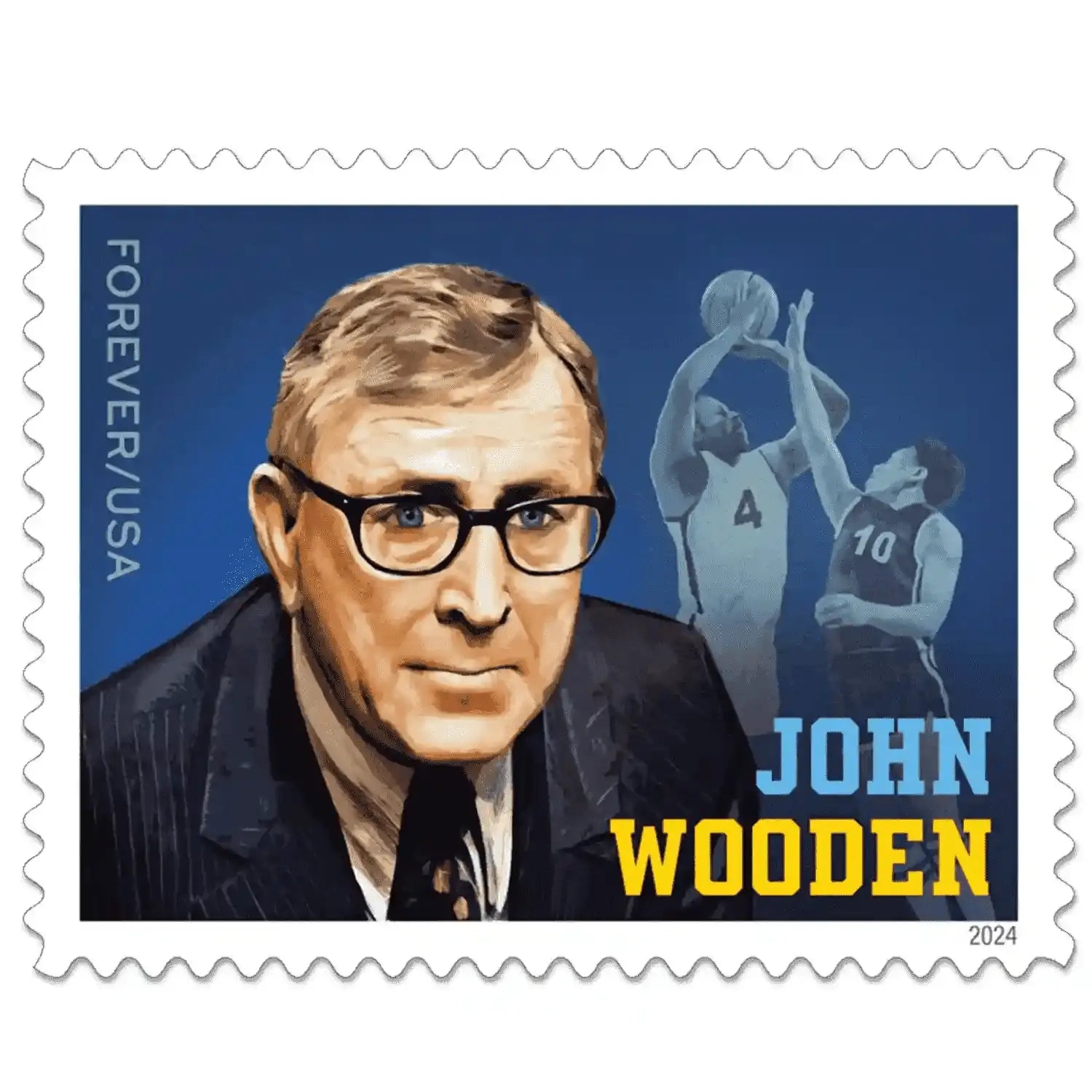 #.2024 U.S John Wooden Stamps
