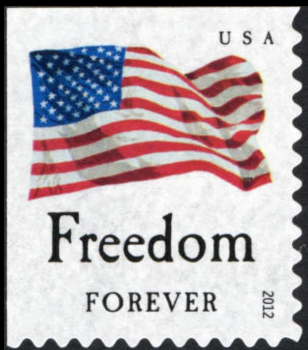 #.2012 forever stamps four flags