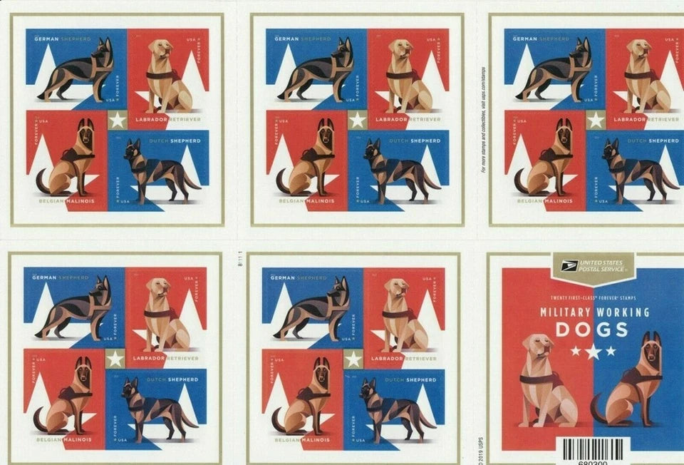 #.2019 Military Working Dogs Stamps