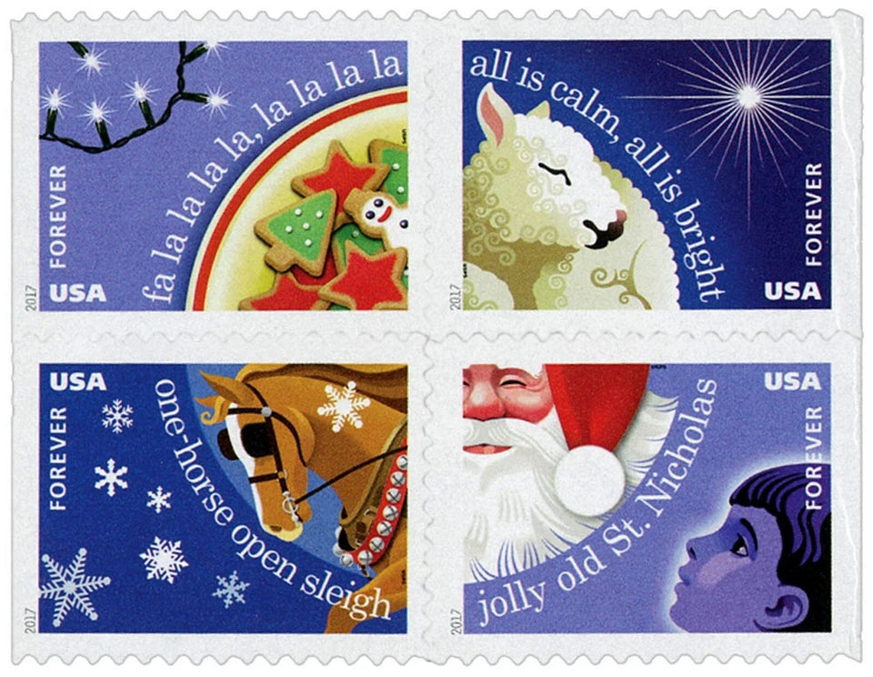 #.2017 US Christmas Carols Stamps